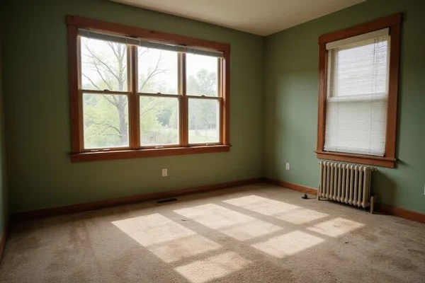 Freshly vacated rental apartment