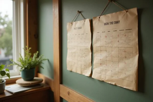 Calendar with moving and closing dates circled