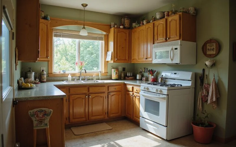 Dated kitchen in a long-held family home