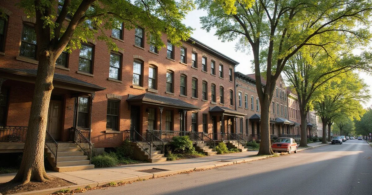 Historic brick warehouse lofts in Lowertown Saint Paul