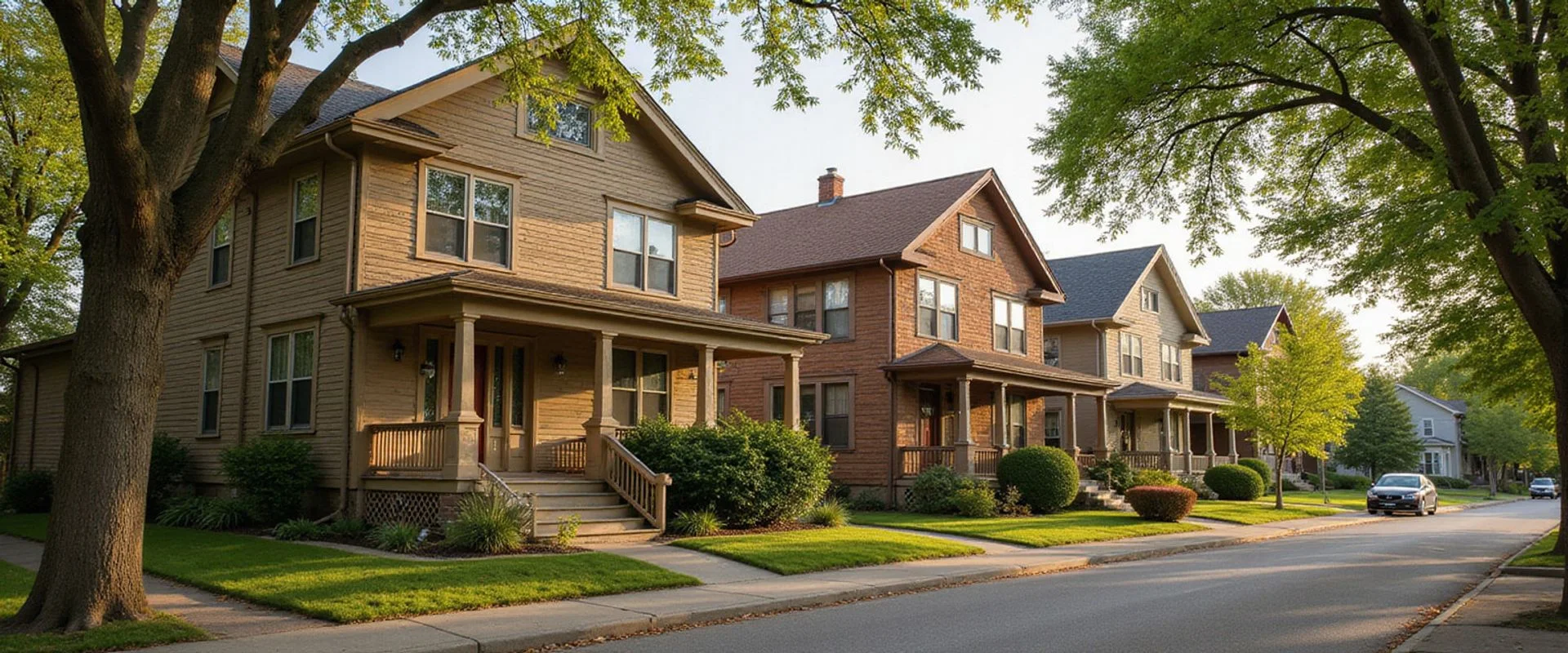 Historic and modest homes on a Summit-University street