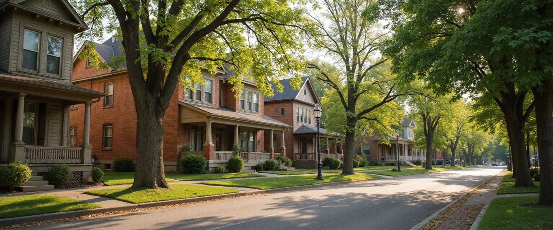 Older frame houses on a Payne-Phalen street on the East Side