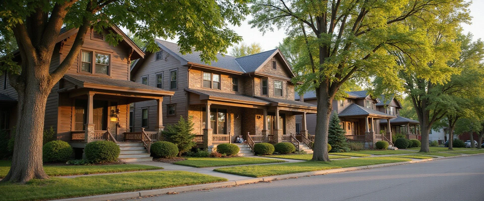 Craftsman bungalows and foursquare homes in Macalester-Groveland