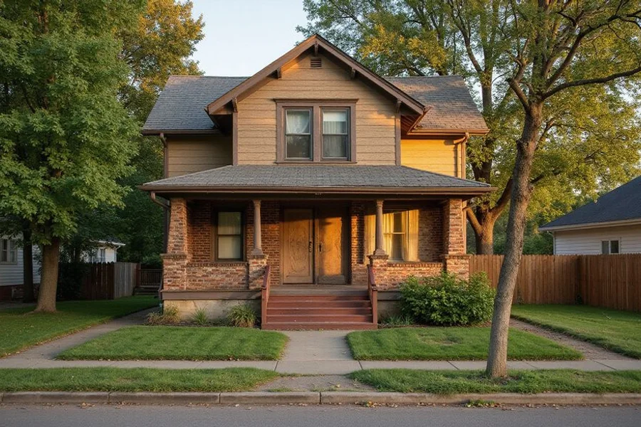 Older vacant house on a Dayton's Bluff block